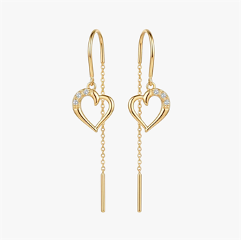 Christina Jewelry & Watches Love Story ørehænger forgyldt sølv
